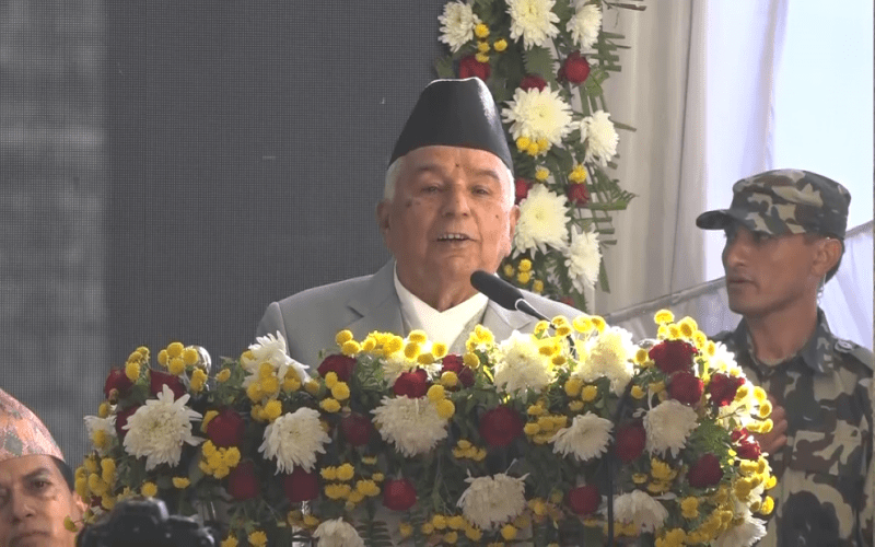 आफू रहेसम्म सङ्घीय लोकतान्त्रिक गणतन्त्रमाथि कुनै आँच आउन दिने छैन : राष्ट्रपति रामचन्द्र पौडेल