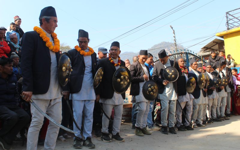 जाजरकोटमा प्रदर्शन गरियो स्थानीय लोक झाँकी