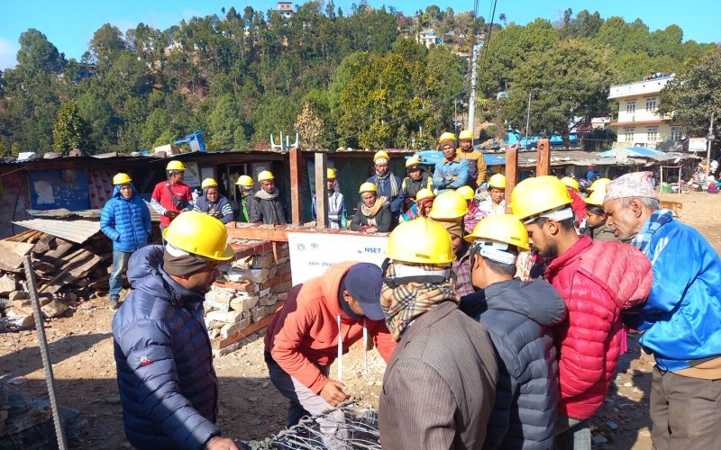 भूकम्प प्रभावित क्षेत्रमा पूर्वाधार निर्माण गर्न जनशक्ति तयार गरिँदै